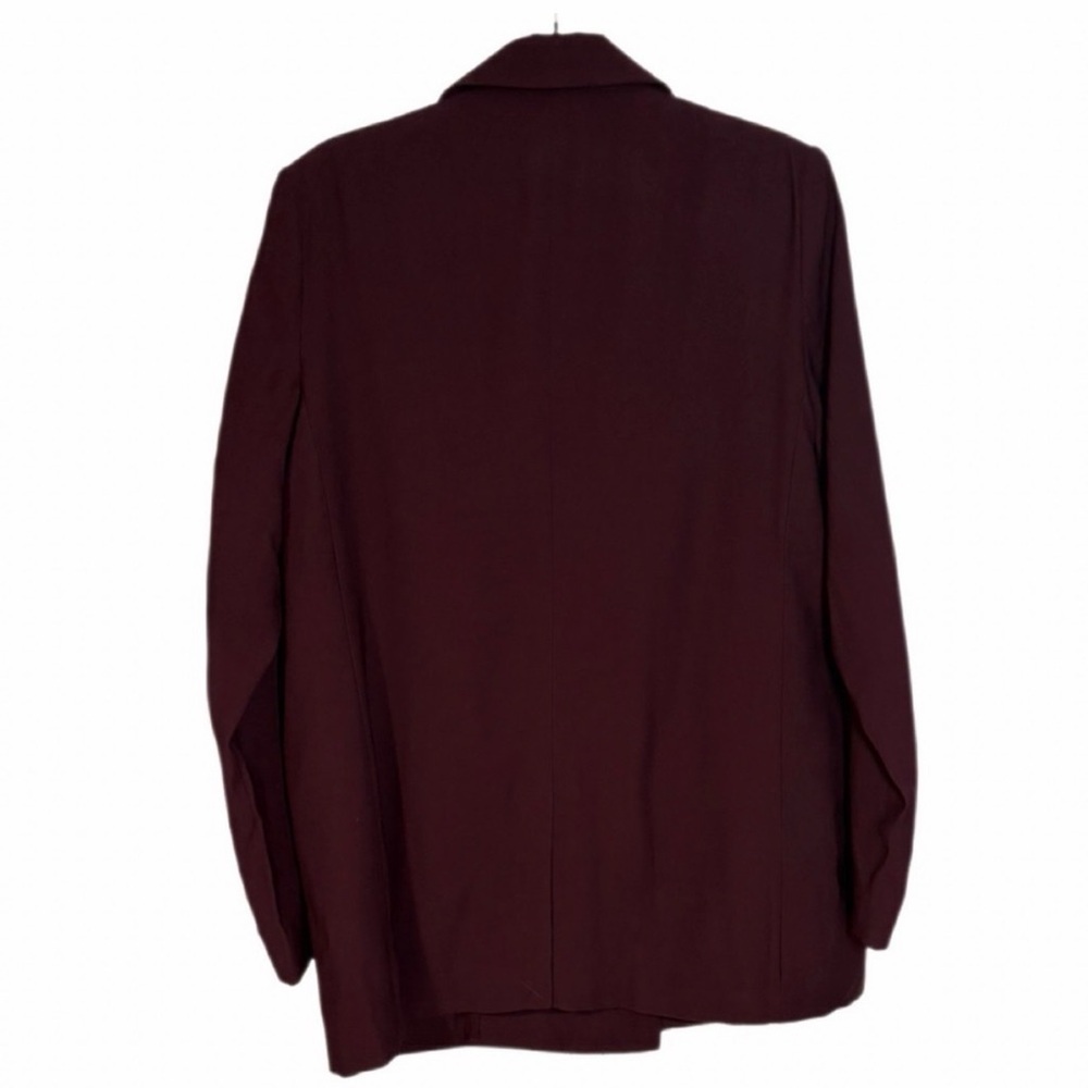 A New Day Women's Double-Breasted Oversized Burgundy Blazer size Large - Picture 2 of 4